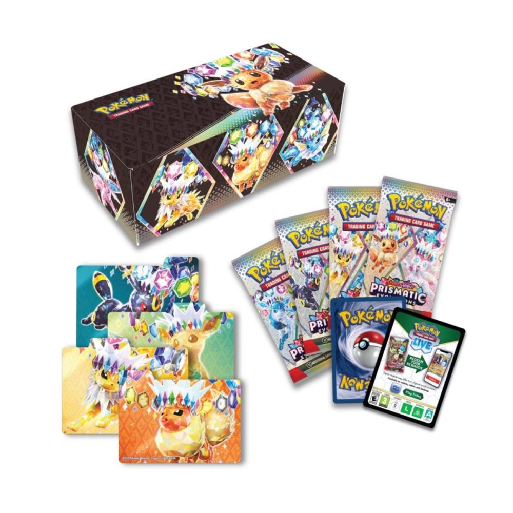 Комплект карти за игра, Pokemon, Scarlet & Violet 8.5, Prismatic Evolutions, Surprise Box