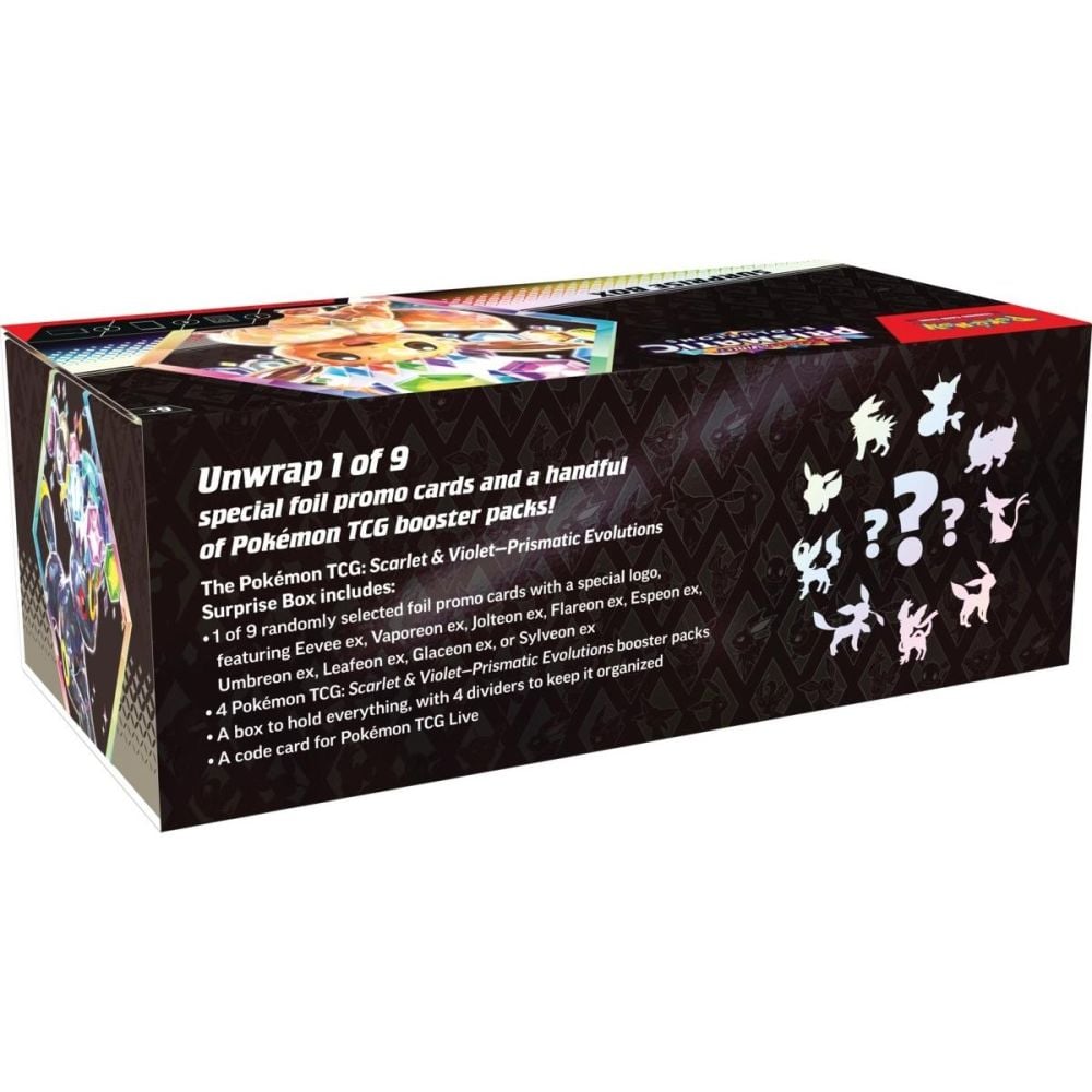 Комплект карти за игра, Pokemon, Scarlet & Violet 8.5, Prismatic Evolutions, Surprise Box