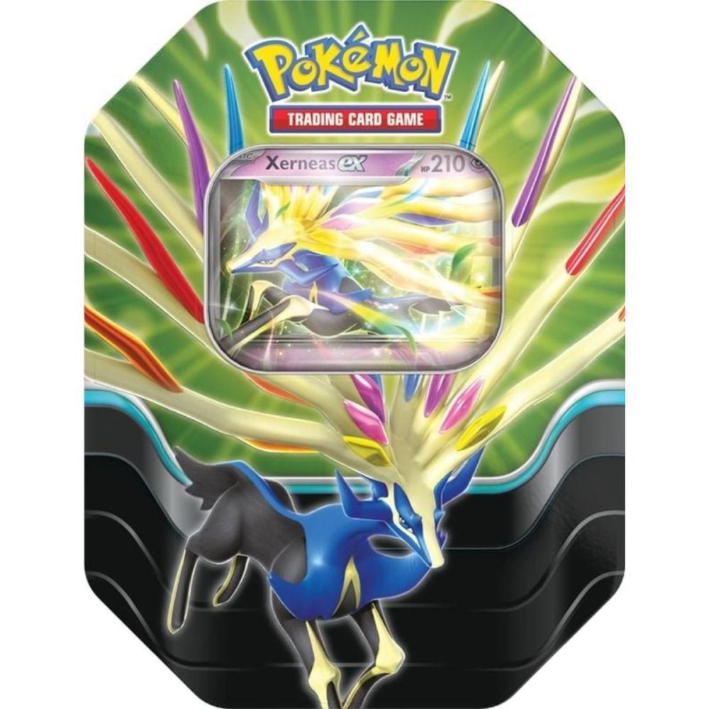 Комплект карти за игра, Pokemon, Azure Legends, Spring Ex Tin, Xerneas
