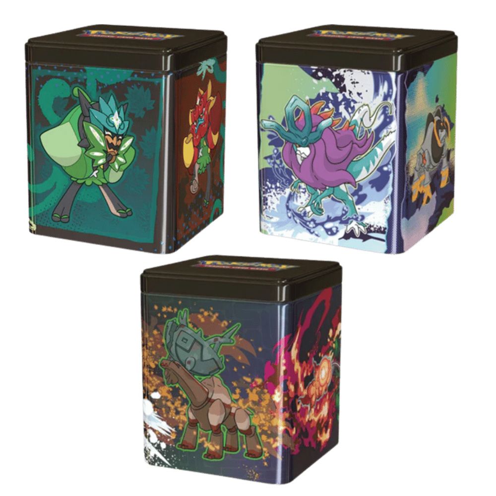 Комплект карти за игра в кутия, Pokemon, Stacking Tins, 2025