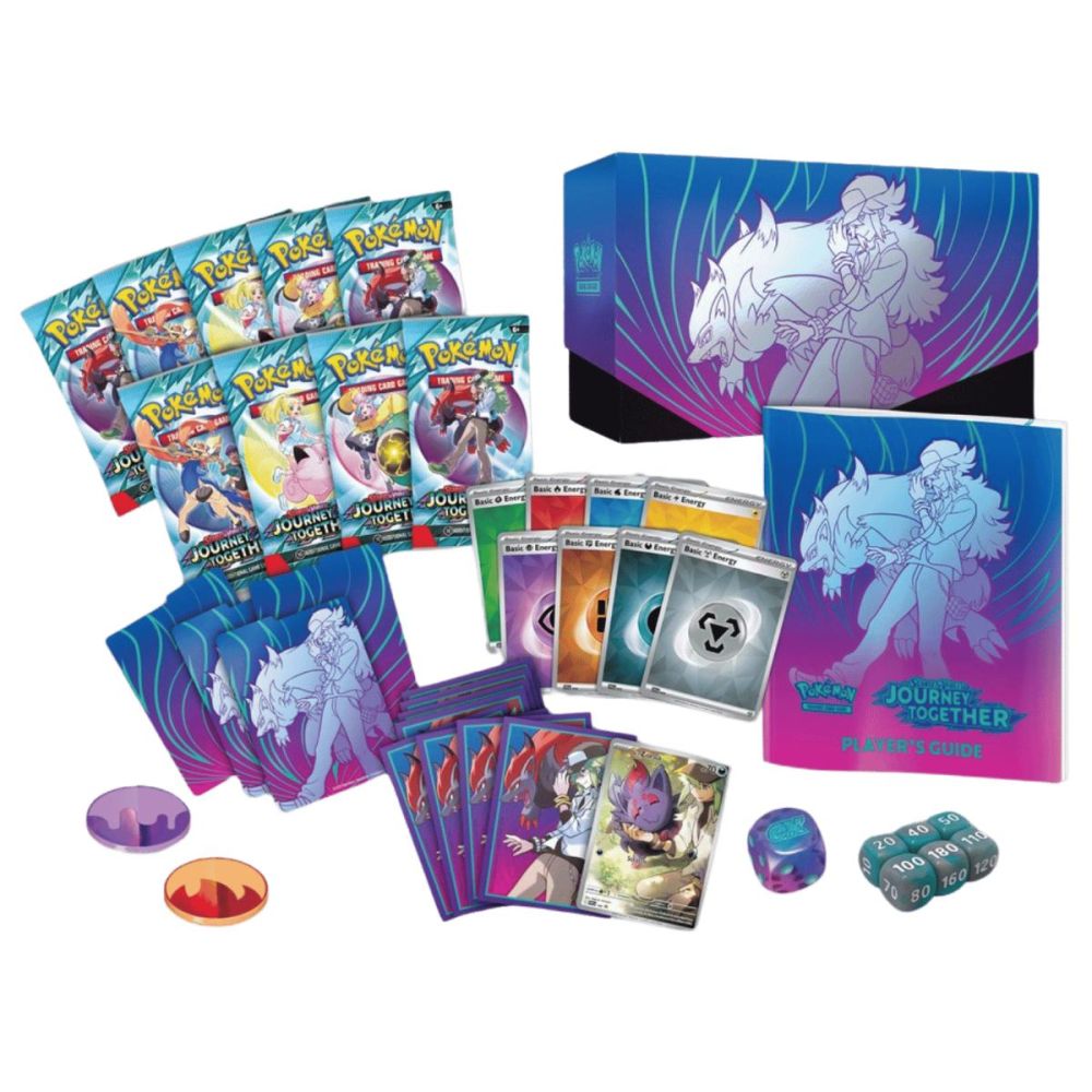 Комплект карти, Pokemon TCG Scarlet & Violet, Journey Together, Elite Trainer Box