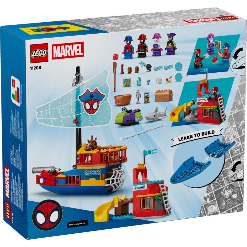 LEGO® Spidey - Пиратски кораб на отбора на Спайди (11208)