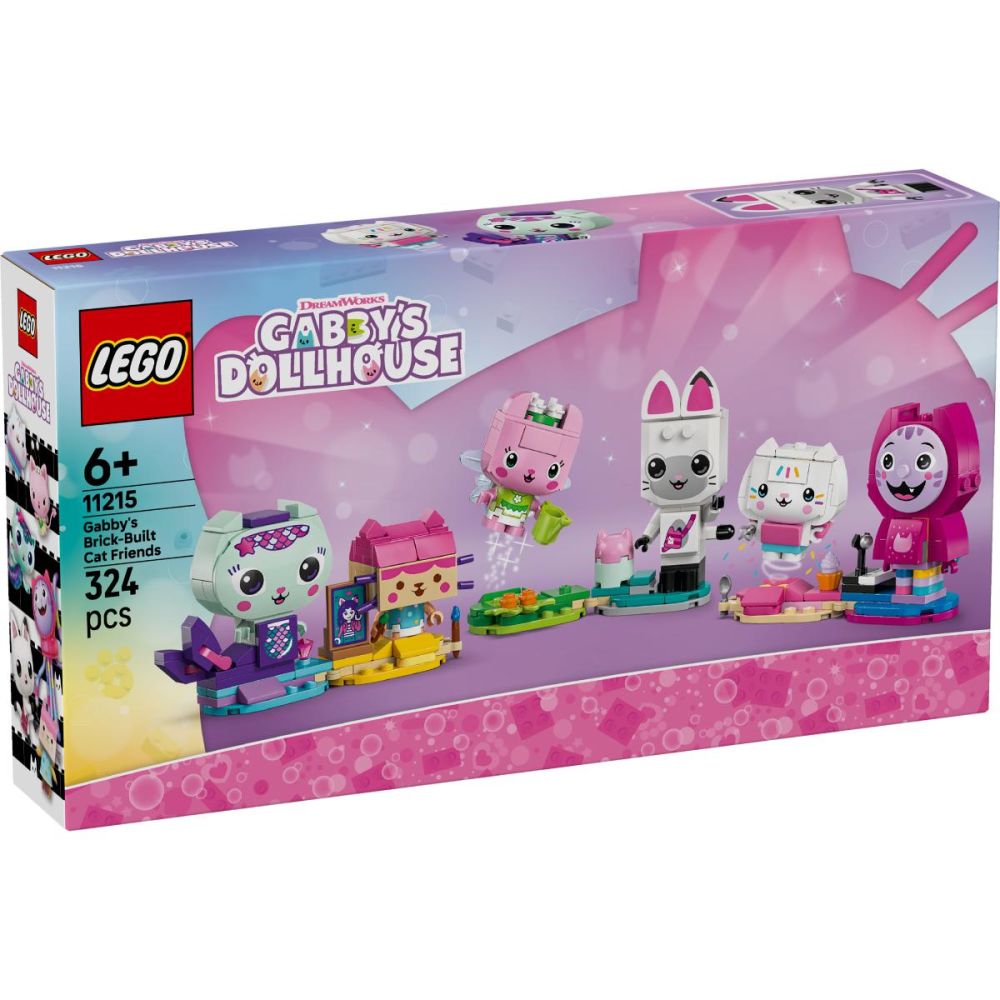 LEGO® Gabbys Dollhouse - Котешките приятели от тухлички на Габи (11215)