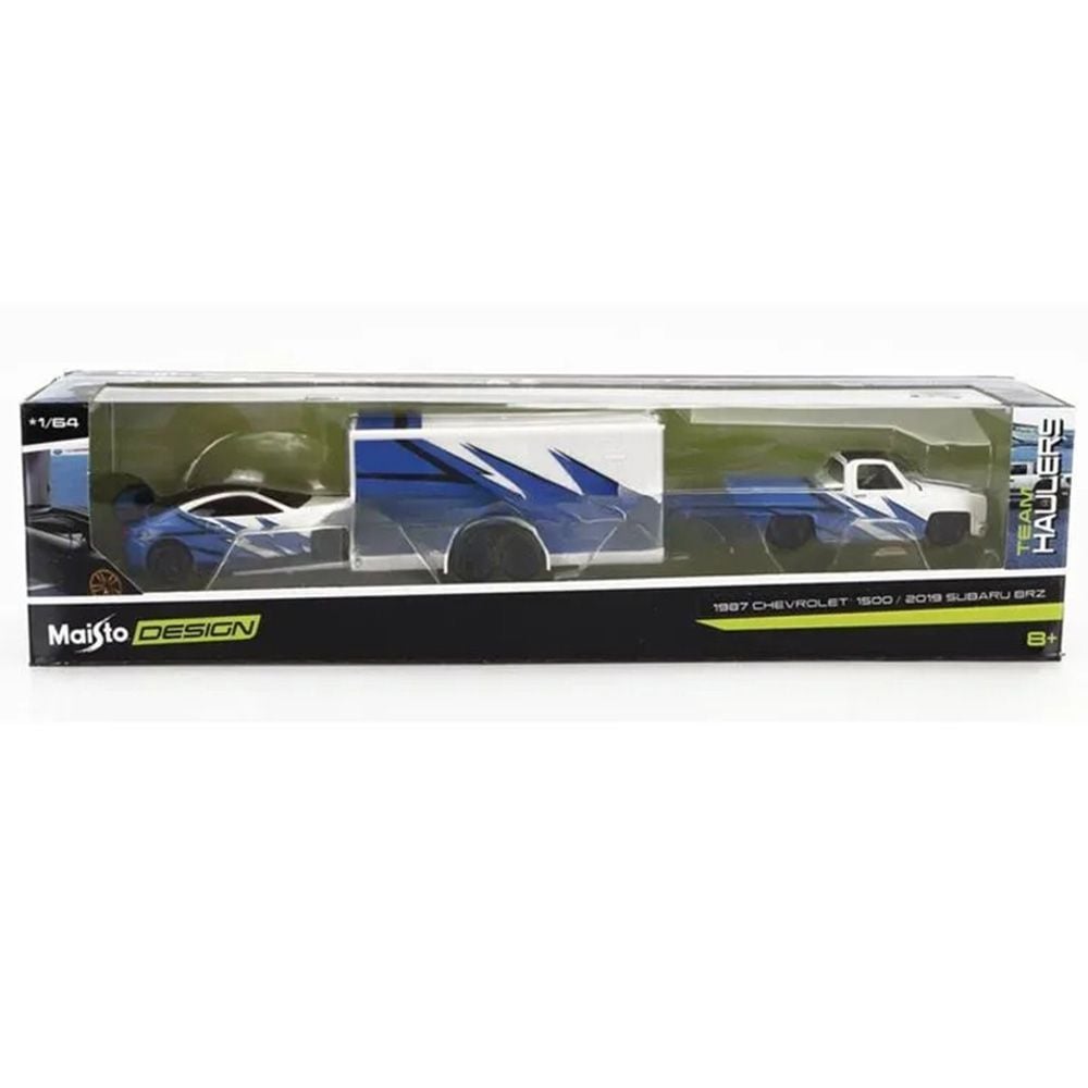 Комплект камион и метална кола, Maisto, Design Team Haulers, 1:64