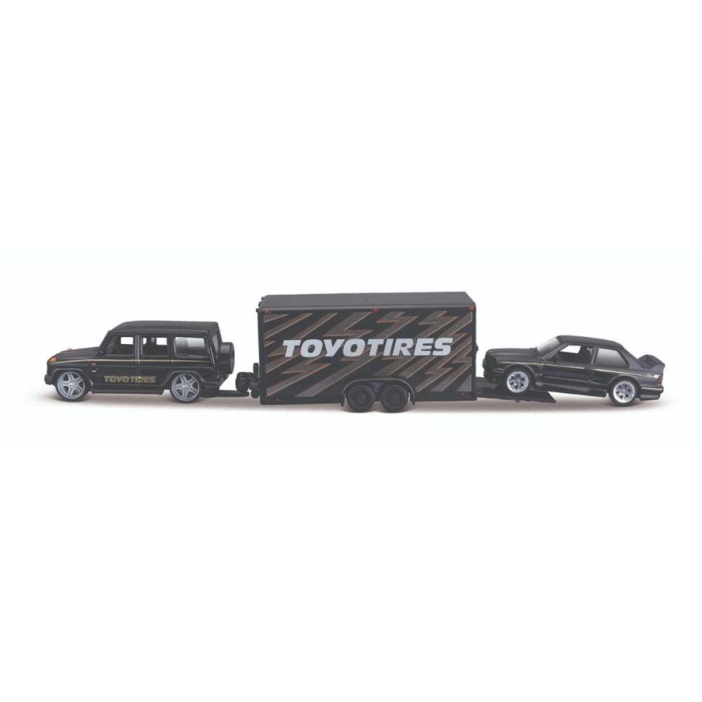 Комплект камион и метална кола, Maisto, Design Team Haulers, 1:64