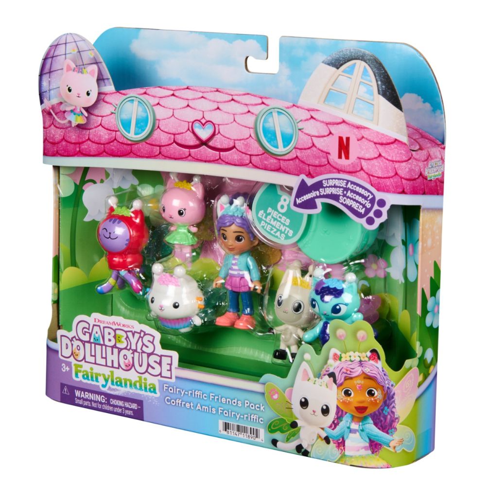 Комплект за игра, Gabbys Dollhouse, Fairyland, Fairy-Riffic Friends, 6076262