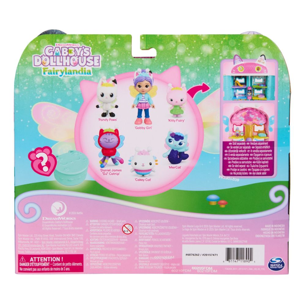 Комплект за игра, Gabbys Dollhouse, Fairyland, Fairy-Riffic Friends, 6076262