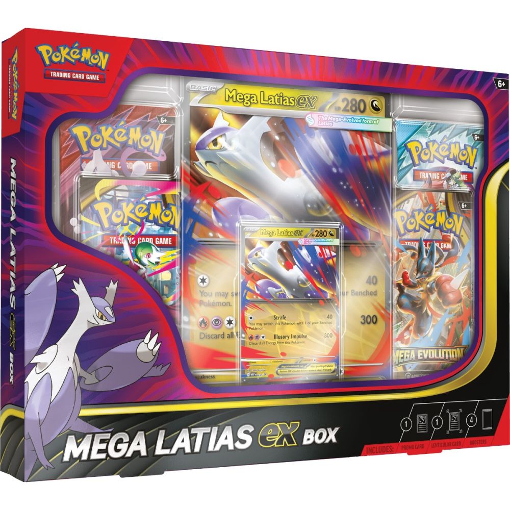 Комплект карти за игра Pokemon TCG, Mega Latias, ex Box