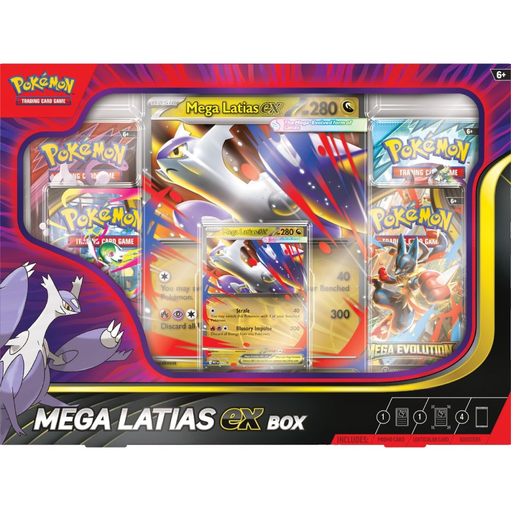Комплект карти за игра Pokemon TCG, Mega Latias, ex Box