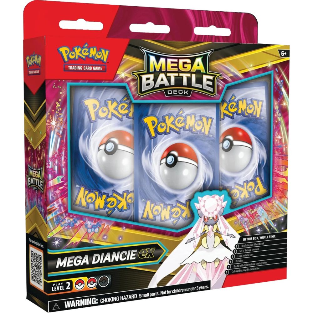 Комплект карти Pokemon TCG, Mega Battle Deck, Mega Diancie Ex