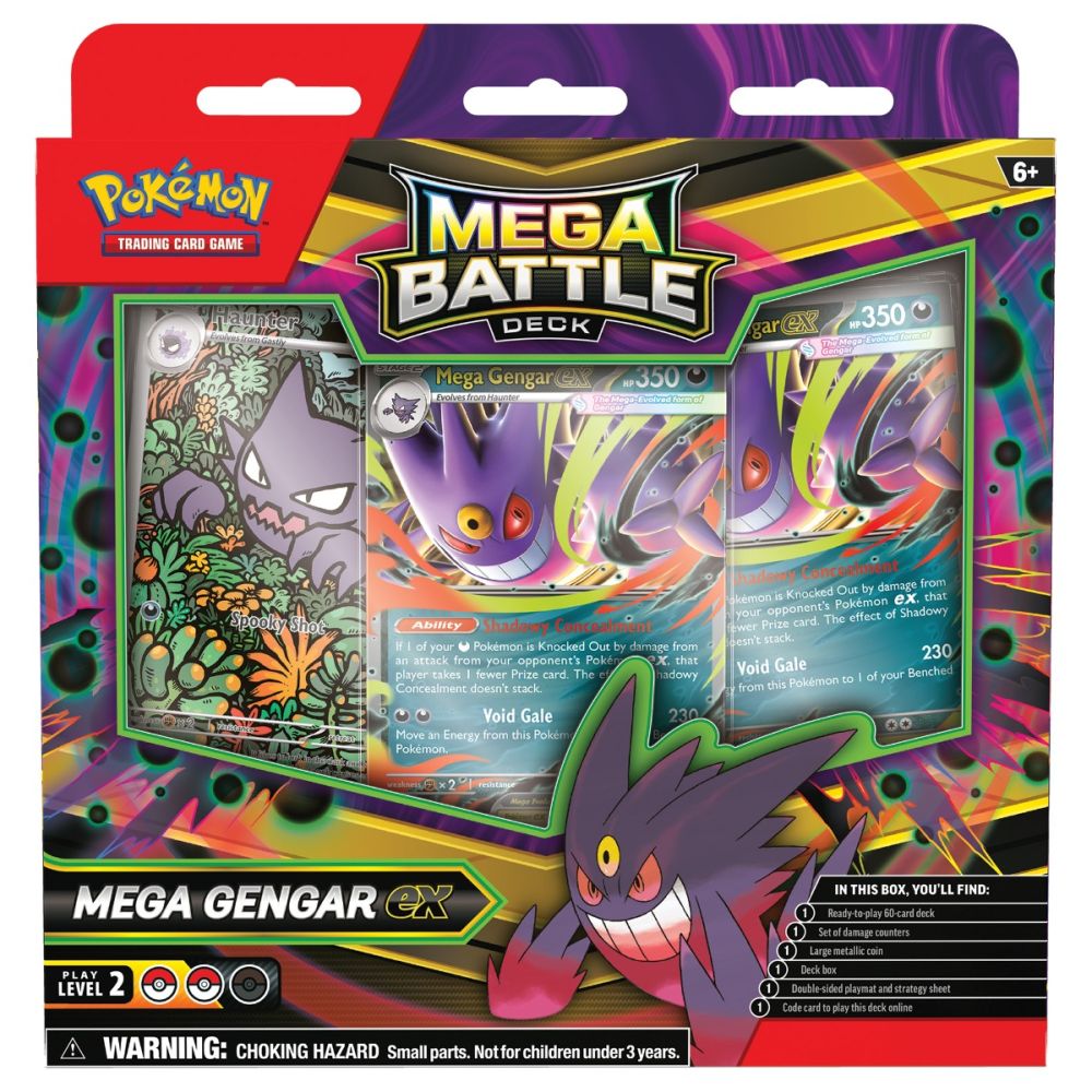 Комплект карти Pokemon TCG, Mega Battle Deck, Mega Gengar Ex