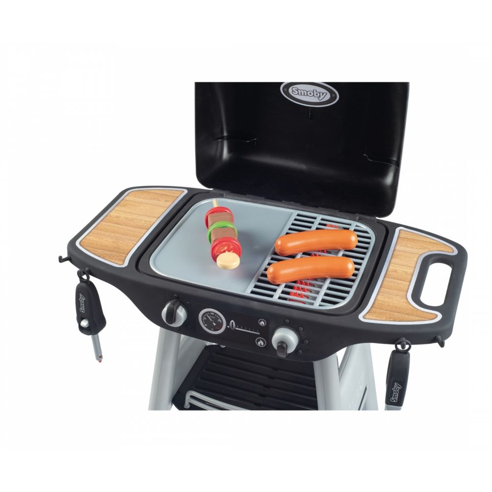 Комплект барбекю с аксесоари, Smoby, BBQ Grill, 18 аксесоара