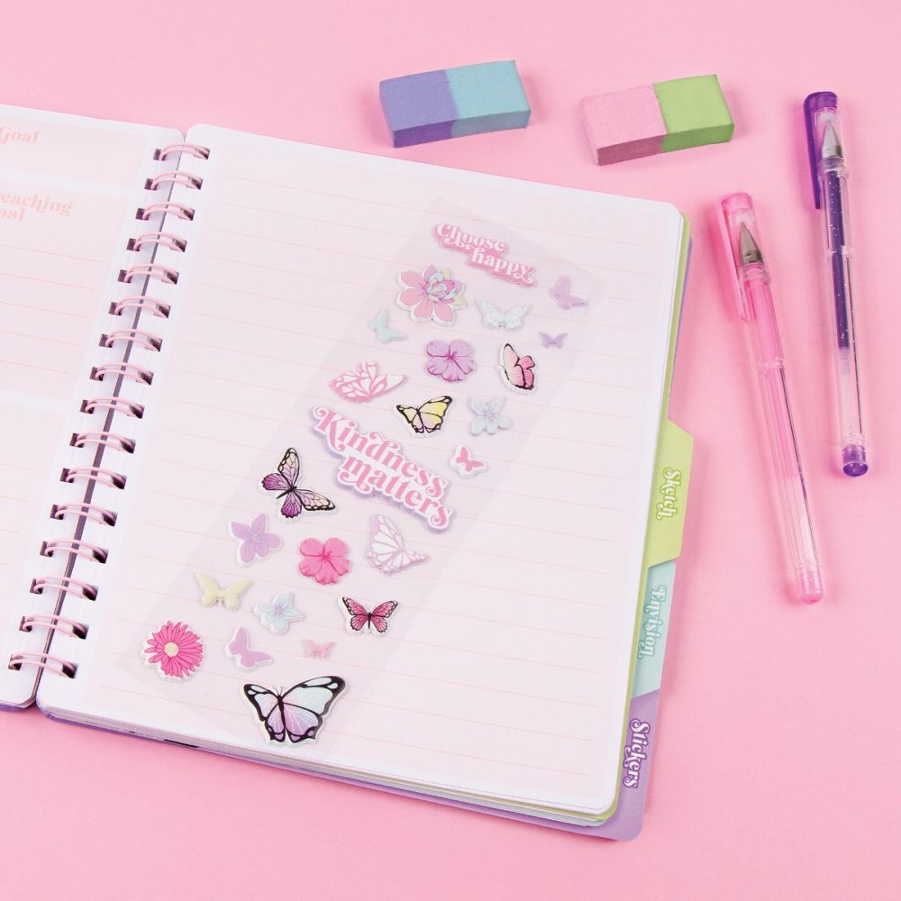 Дневник и 2 гел химикалки, 3C4G, Butterfly Deluxe