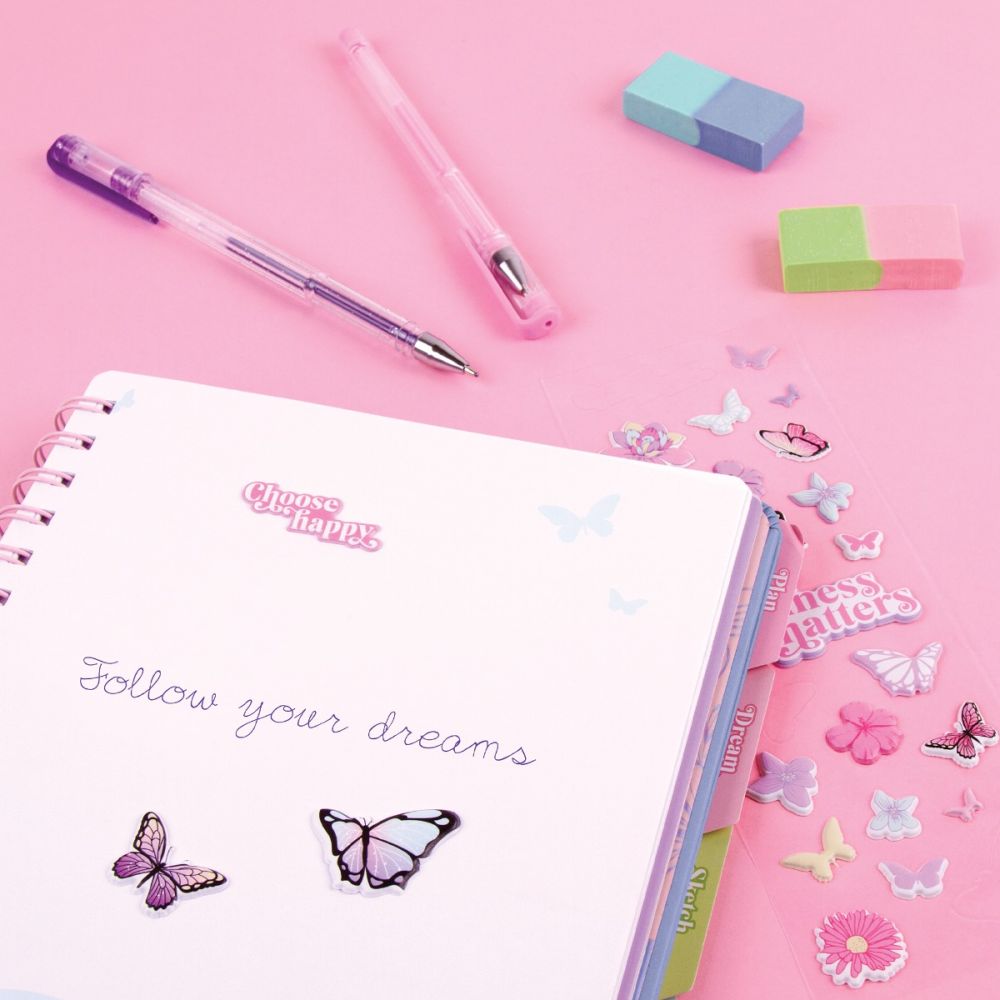 Дневник и 2 гел химикалки, 3C4G, Butterfly Deluxe