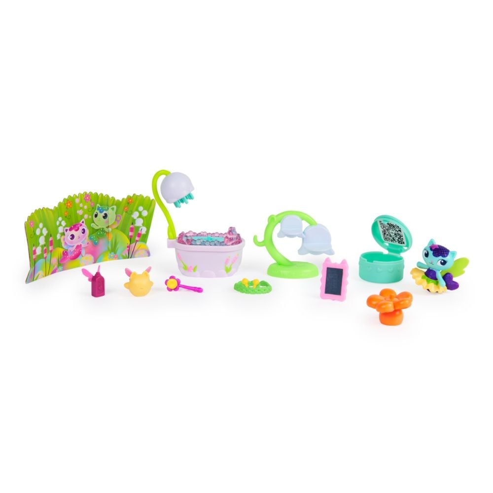 Комплект за игра, Gabbys Dollhouse, Fairylandia, MerCats Fairy Bathroom, 20158035
