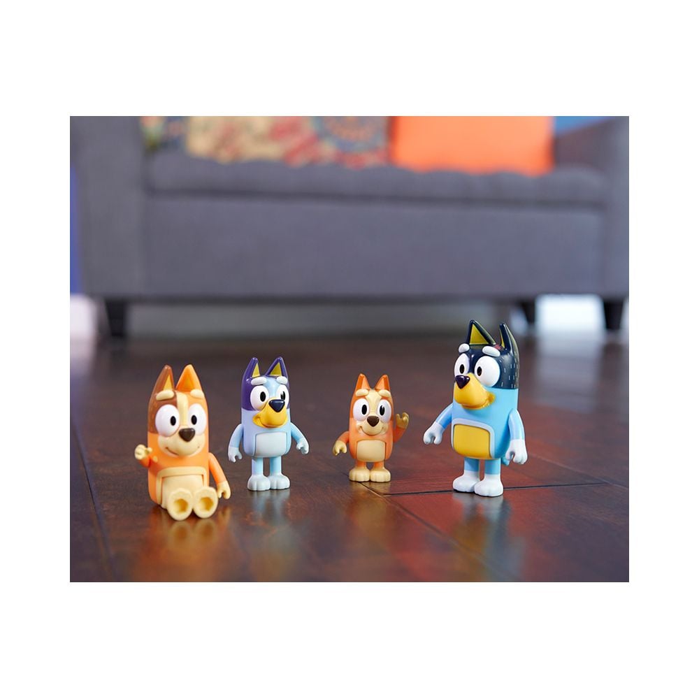 Комплект 4 фигурки, Bluey, Семейството На Блуи