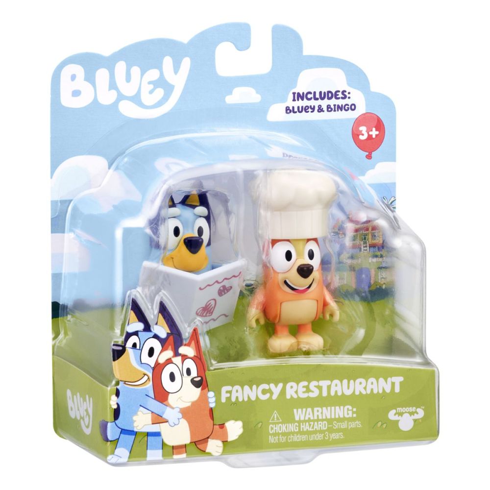 Комплект 2 фигурки, Bluey, Изискан ресторант
