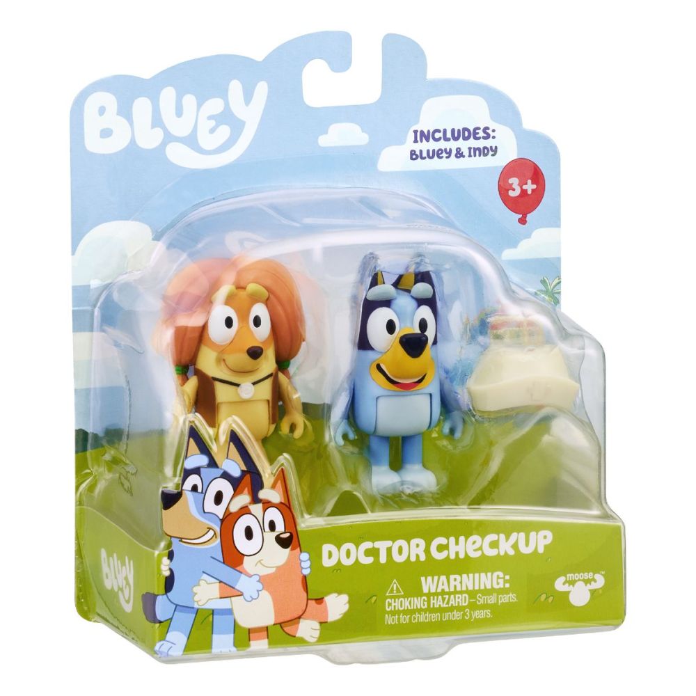 Комплект 2 фигурки, Bluey, На доктор
