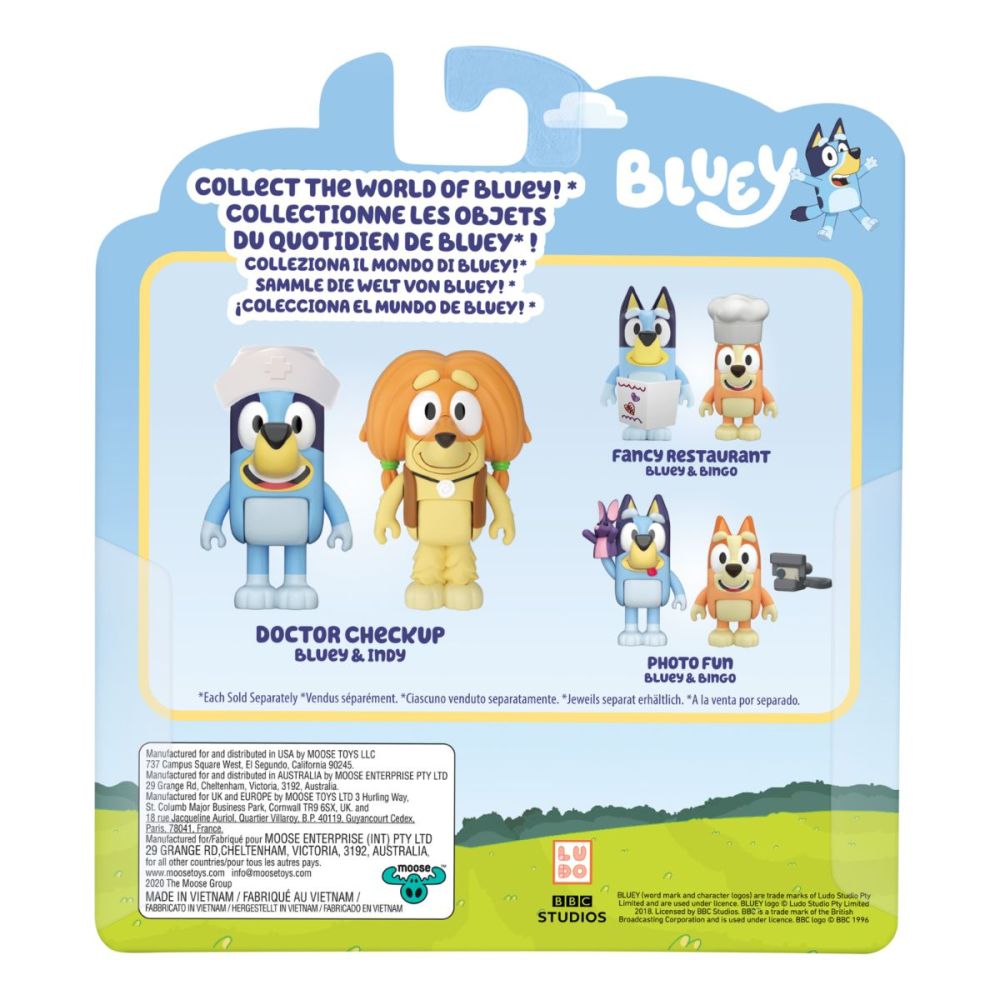 Комплект 2 фигурки, Bluey, На доктор