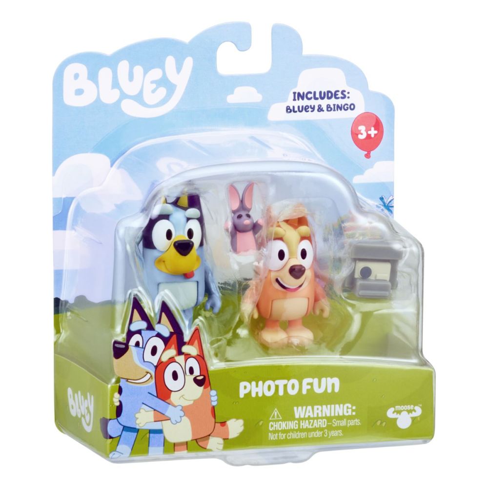 Комплект 2 фигурки, Bluey, Photo Fun