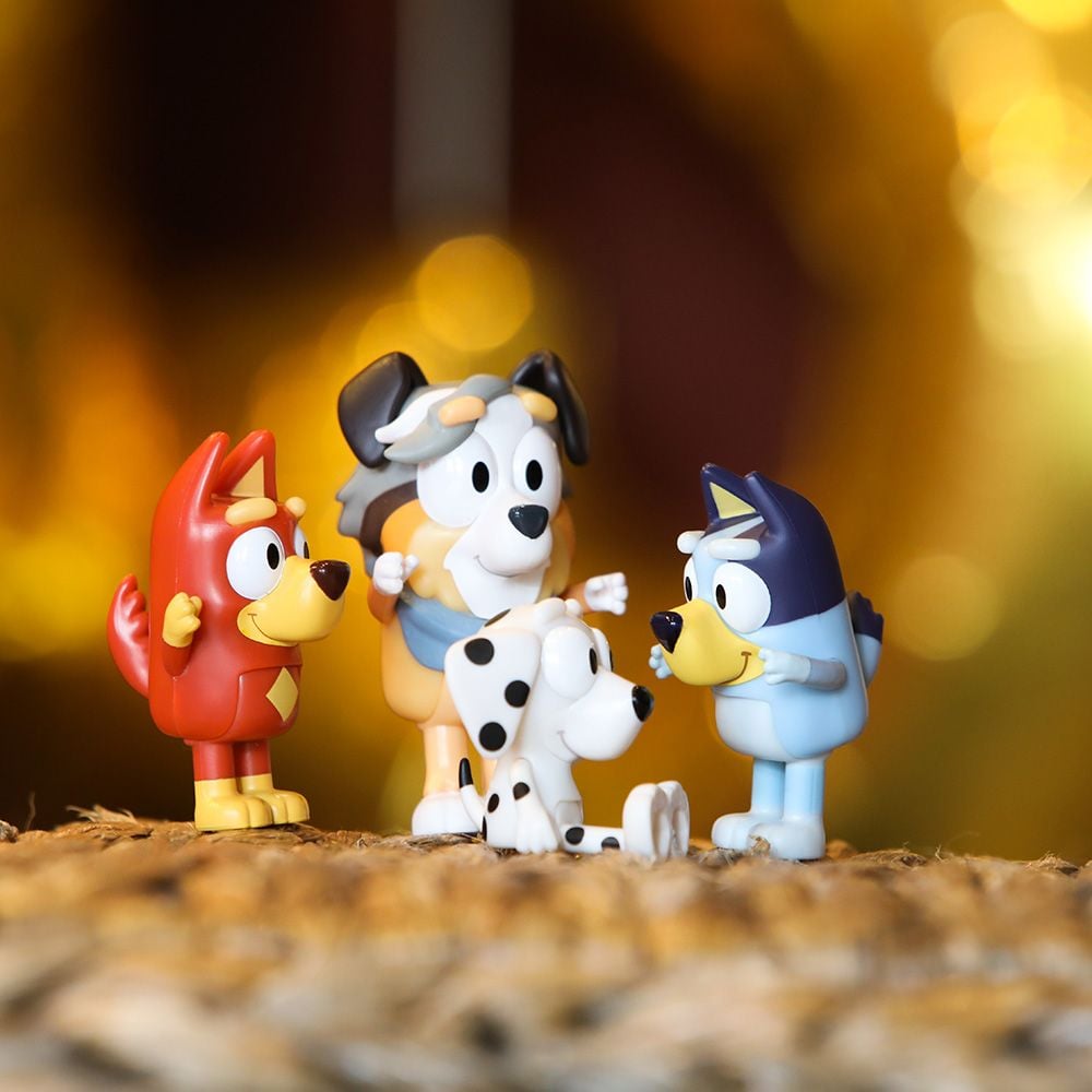Комплект 4 фигурки, Bluey, На Училище
