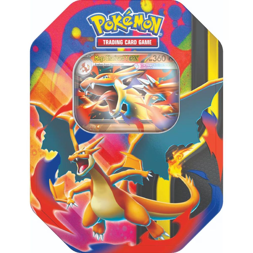 Комплект карти, Pokemon TCG, Mega Charizard Tin, Q1 2026