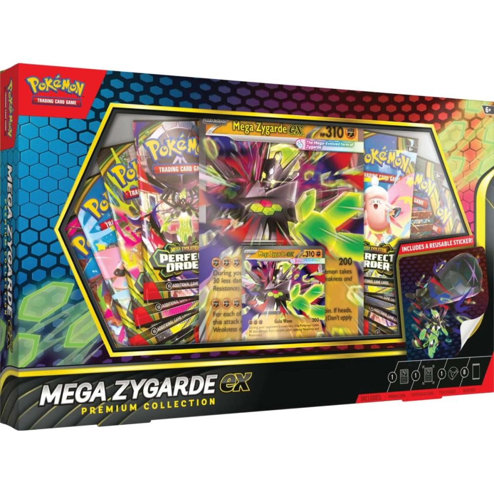 Комплект карти за игра, Pokemon TCG, Ex Box Premium, Mega Zygarde