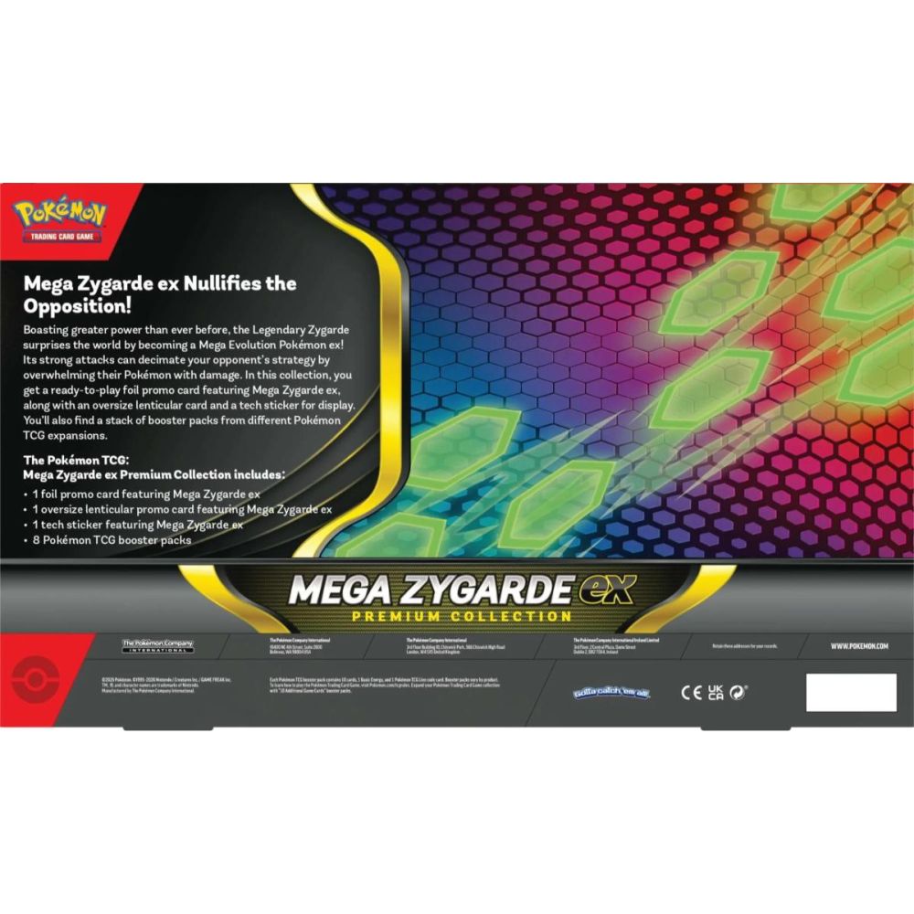 Комплект карти за игра, Pokemon TCG, Ex Box Premium, Mega Zygarde
