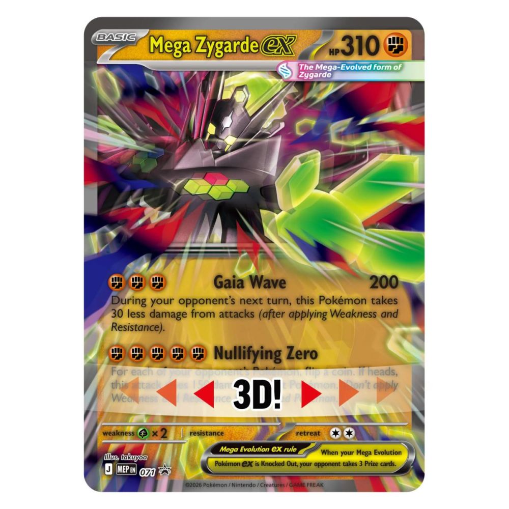 Комплект карти за игра, Pokemon TCG, Ex Box Premium, Mega Zygarde
