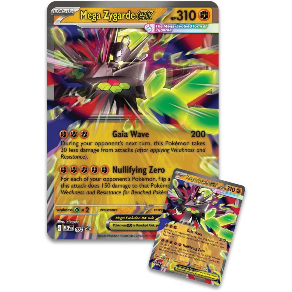 Комплект карти за игра, Pokemon TCG, Ex Box Premium, Mega Zygarde