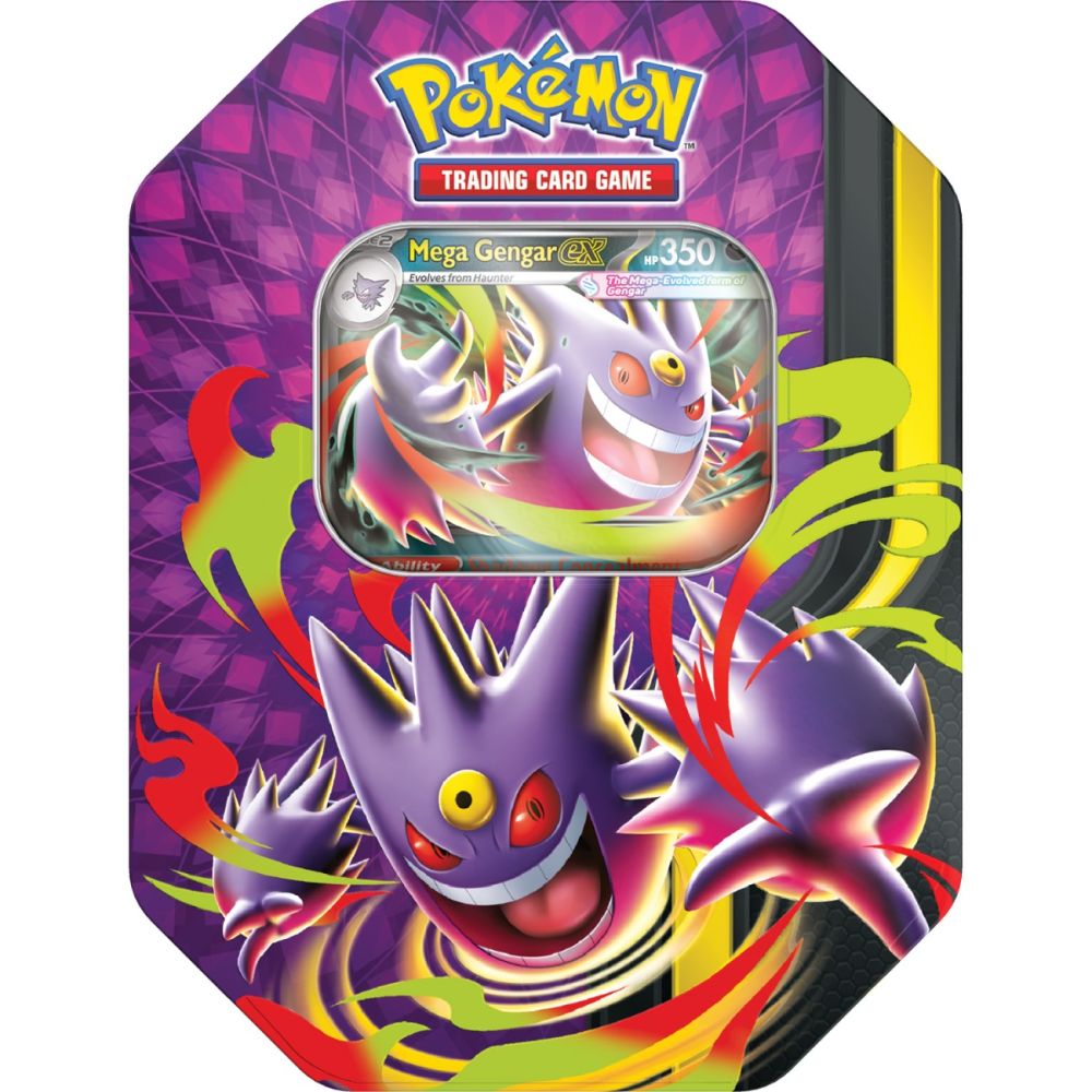 Комплект карти за игра, Pokemon TCG, Mega Evolution, Summer Tin, Mega Moonlit ex