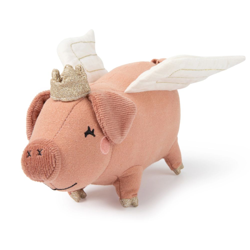 Плюшена играчка в подаръчна кутия, Picca Loulou, Летящото прасенце Марли, 20 см