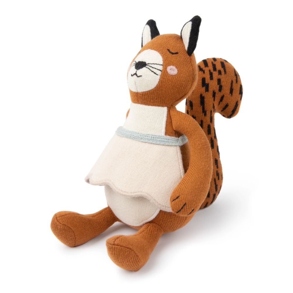 Плюшена играчка от органичен памук, Picca Loulou, Катеричката Сюзън, 20 см