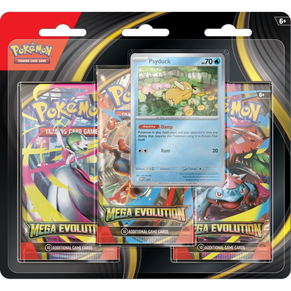 Комплект 3 пакета карти, Pokemon TCG, Mega Evolution