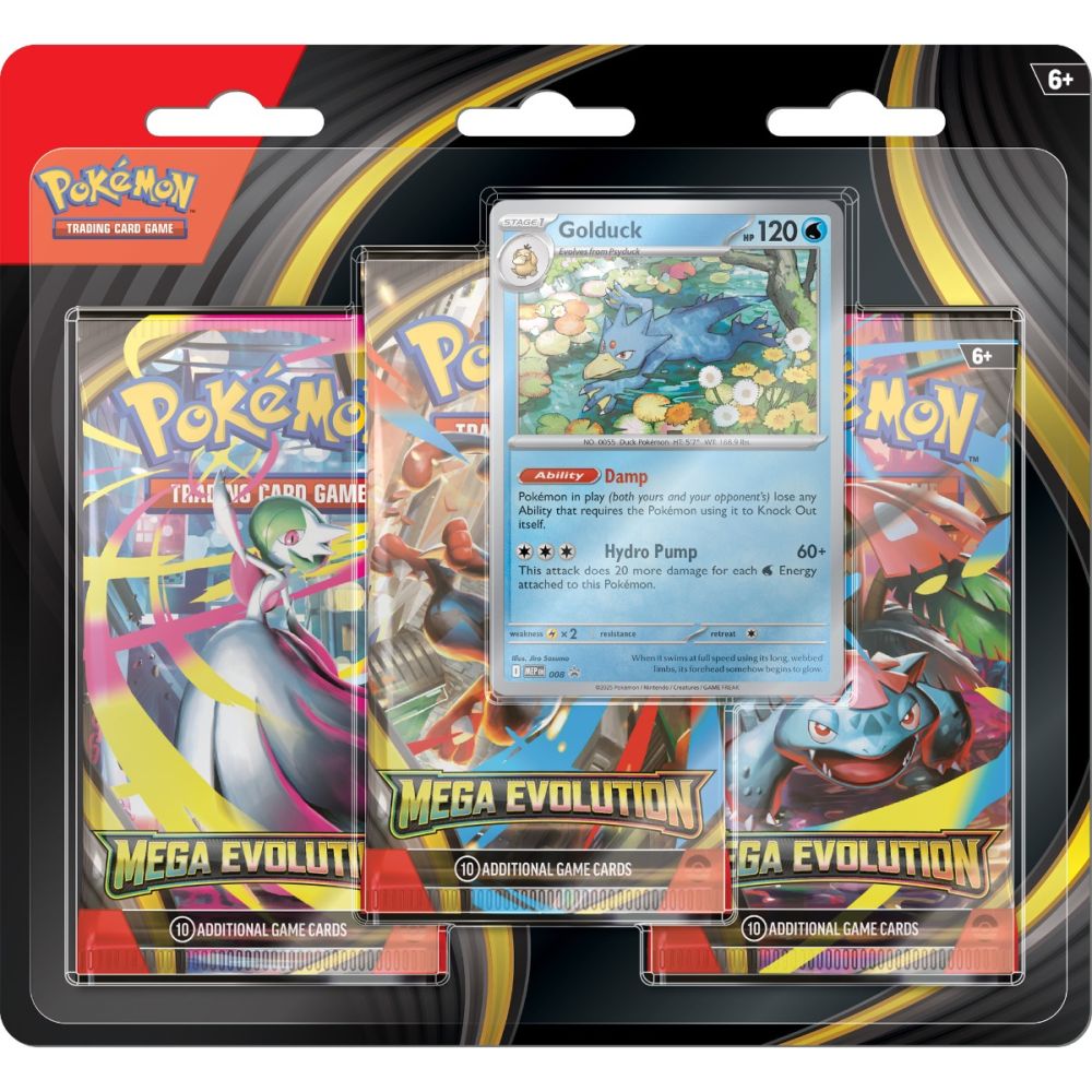 Комплект 3 пакета карти, Pokemon TCG, Mega Evolution