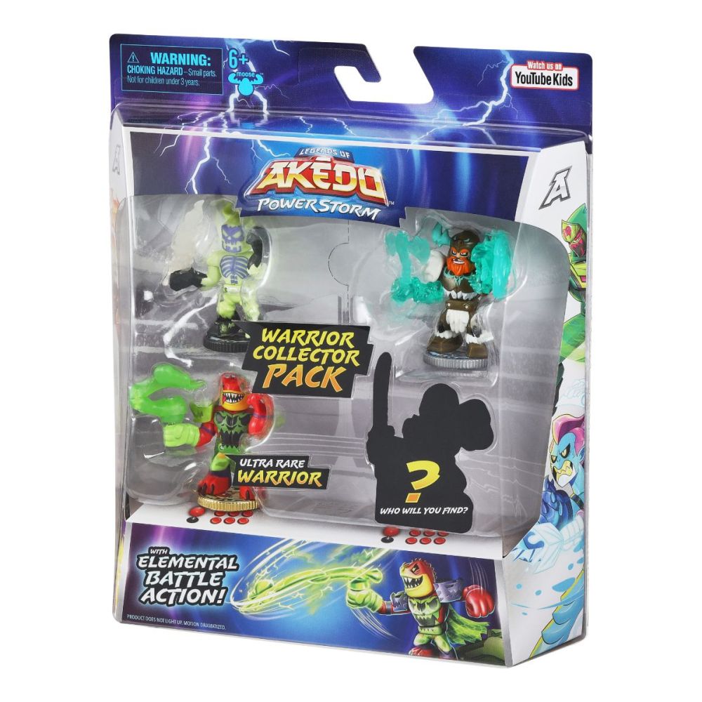 Комплект 4 фигурки Akedo, Warrior Collector Pack, S3 W1, 15187