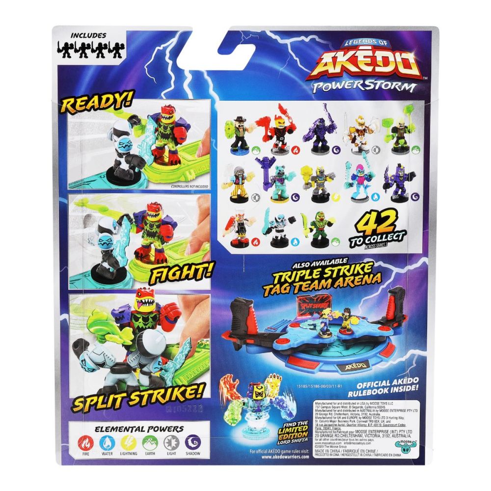 Комплект 4 фигурки Akedo, Warrior Collector Pack, S3 W1, 15187