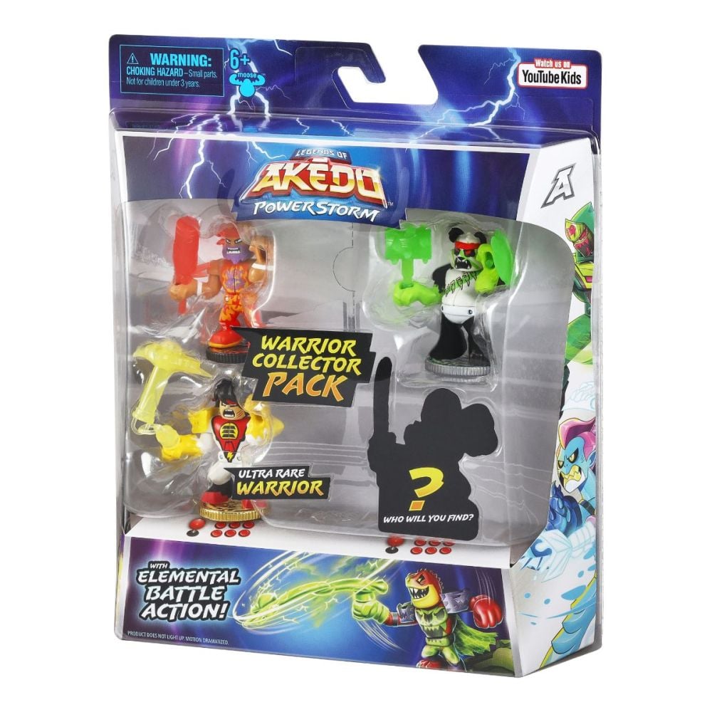 Комплект 4 фигурки Akedo, Warrior Collector Pack, S3 W1, 15188