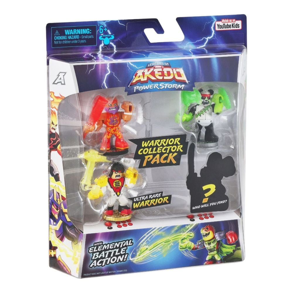 Комплект 4 фигурки Akedo, Warrior Collector Pack, S3 W1, 15188