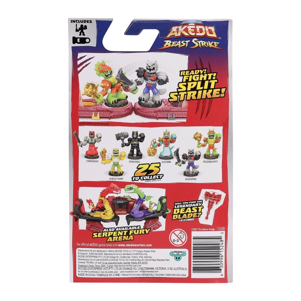 Фигурка с аксесоари, Akedo, Beast Strike, Bloodpaw, S5