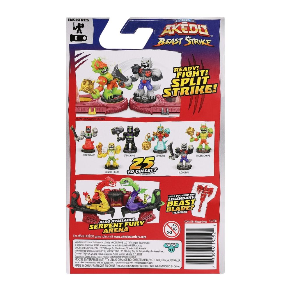 Фигурка с аксесоари, Akedo, Beast Strike, Jungle Heart, S5