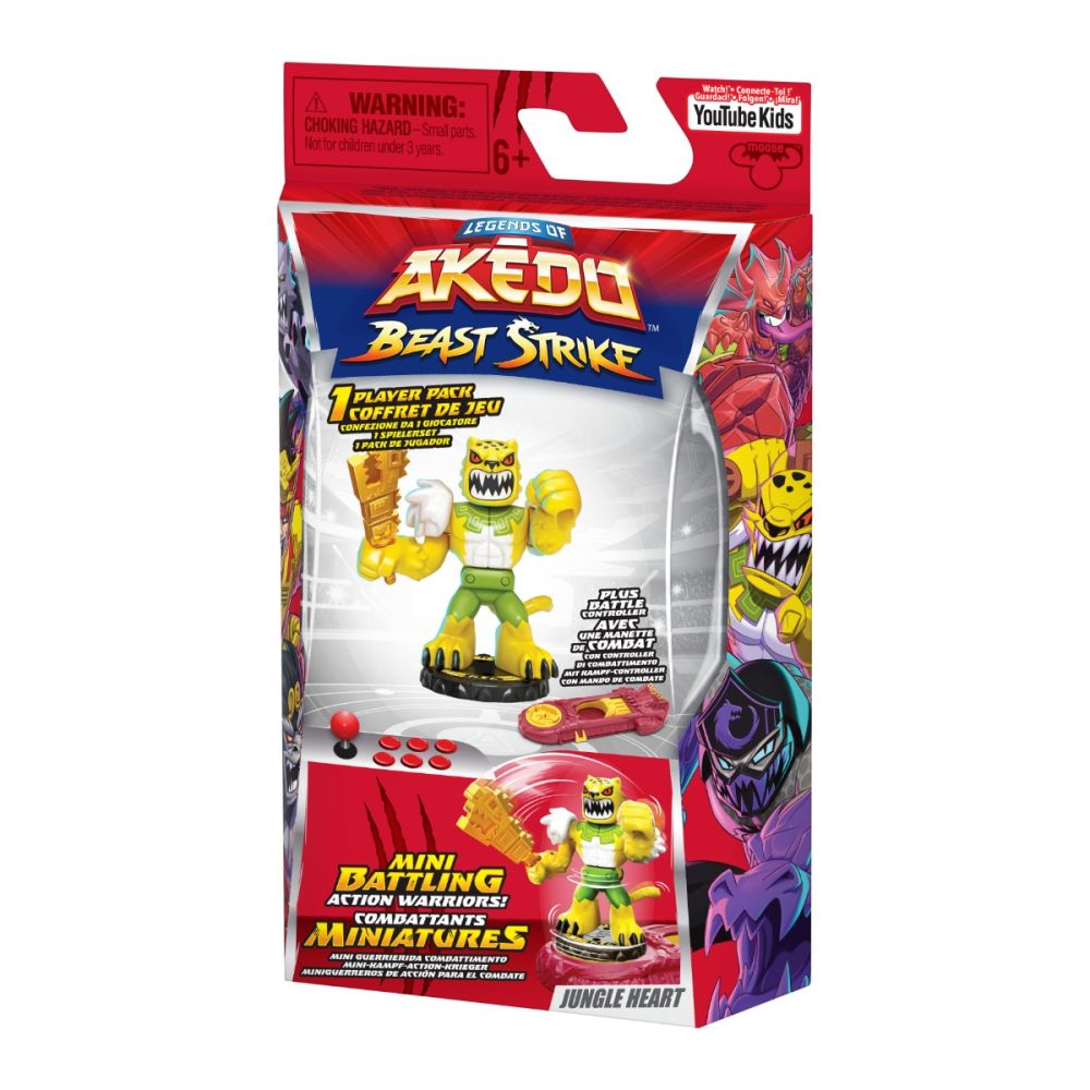 Фигурка с аксесоари, Akedo, Beast Strike, Jungle Heart, S5