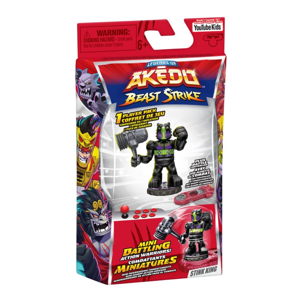 Фигурка с аксесоари, Akedo, Beast Strike, Stink King, S5
