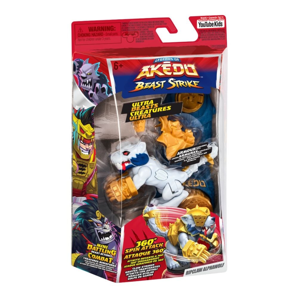 Фигурка Ultra Beast, Akedo, Beast Strike, Ripclaw Alphawolf, S6