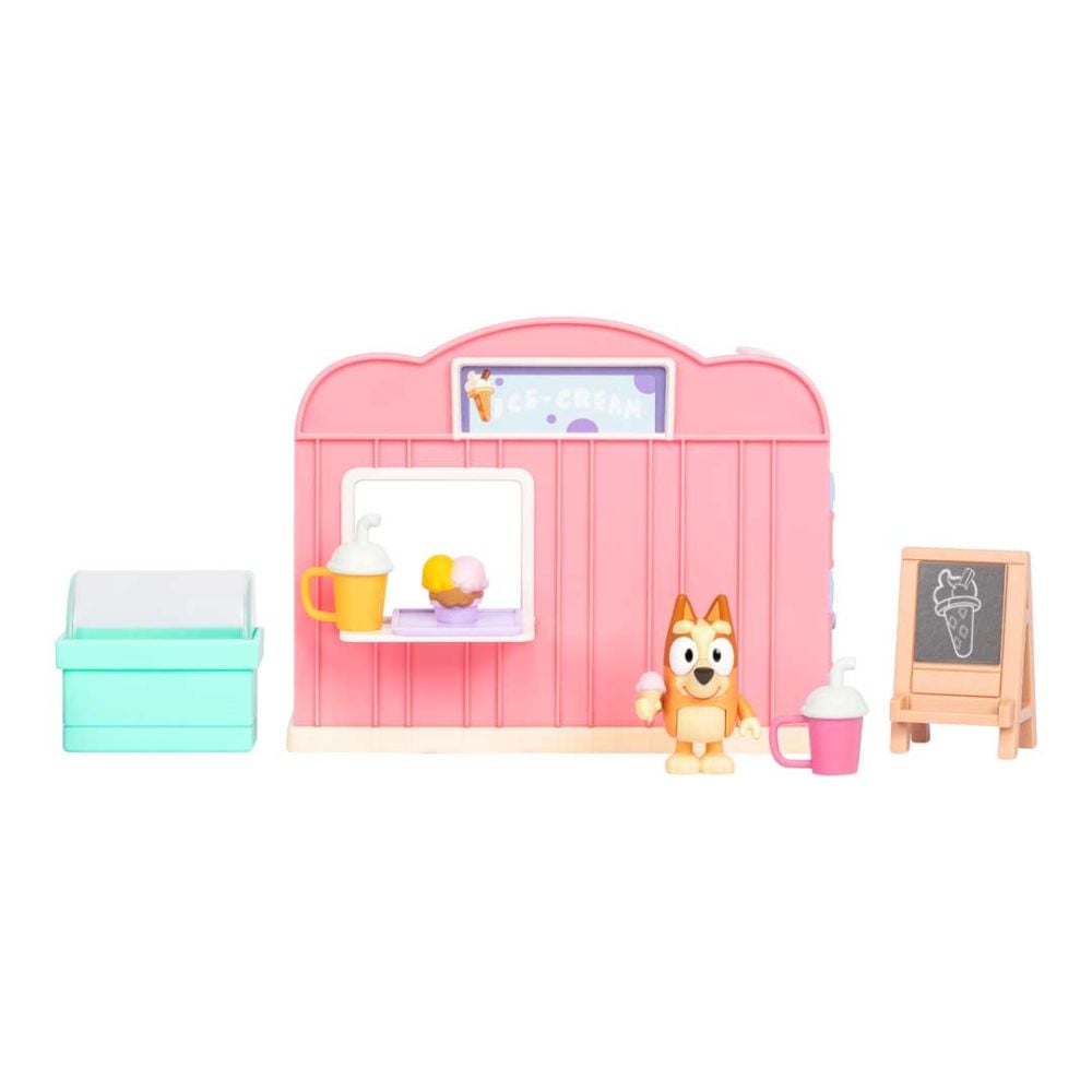 Комплект за игра с фигурка, Bluey, Ice Cream Shop