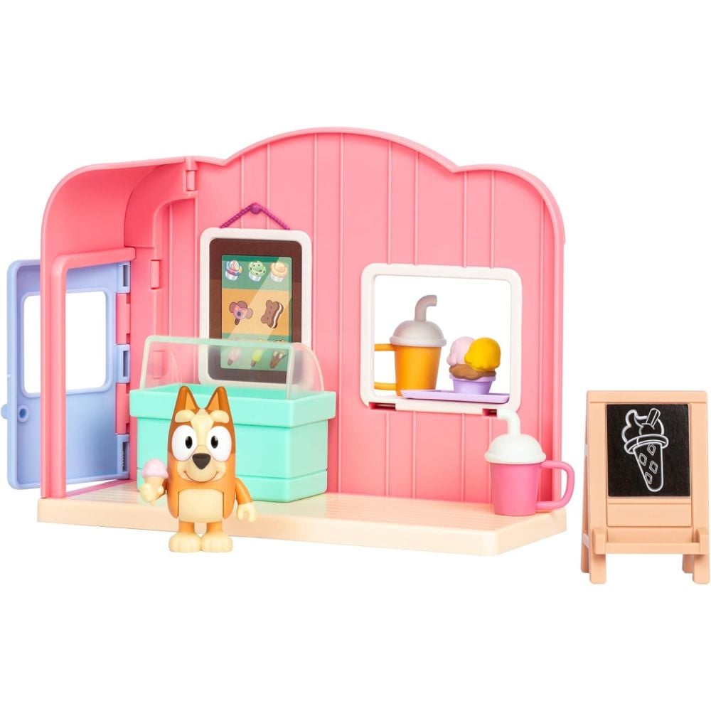 Комплект за игра с фигурка, Bluey, Ice Cream Shop
