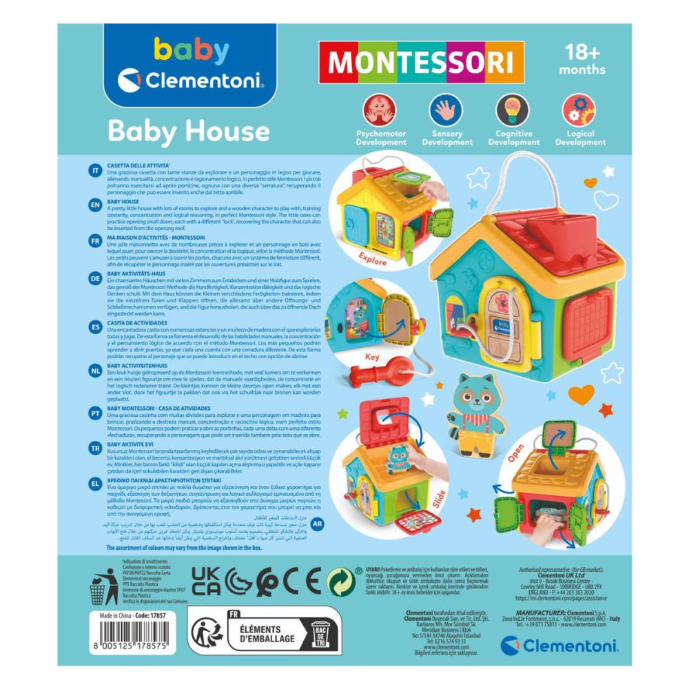 Къщичка с дейности Montessori, Clementoni