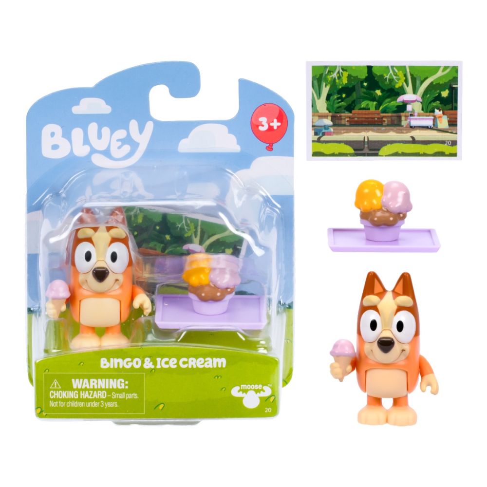 Комплект фигурки, Bluey, Story Starter, Bingo и Ice Cream