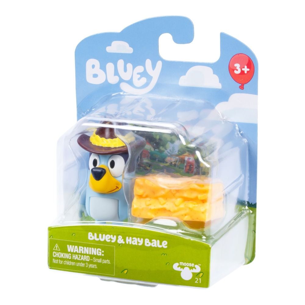 Комплект фигурки, Bluey, Story Starter, Bluey и Hay Bale