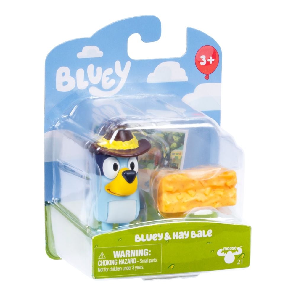 Комплект фигурки, Bluey, Story Starter, Bluey и Hay Bale